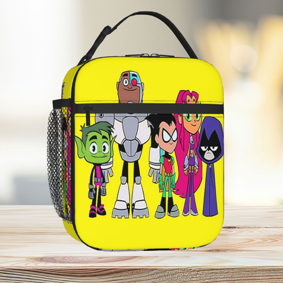 Famgem Lunch Bag Teen Titans Go! Tote Insulated Cooler Kids School Travel
