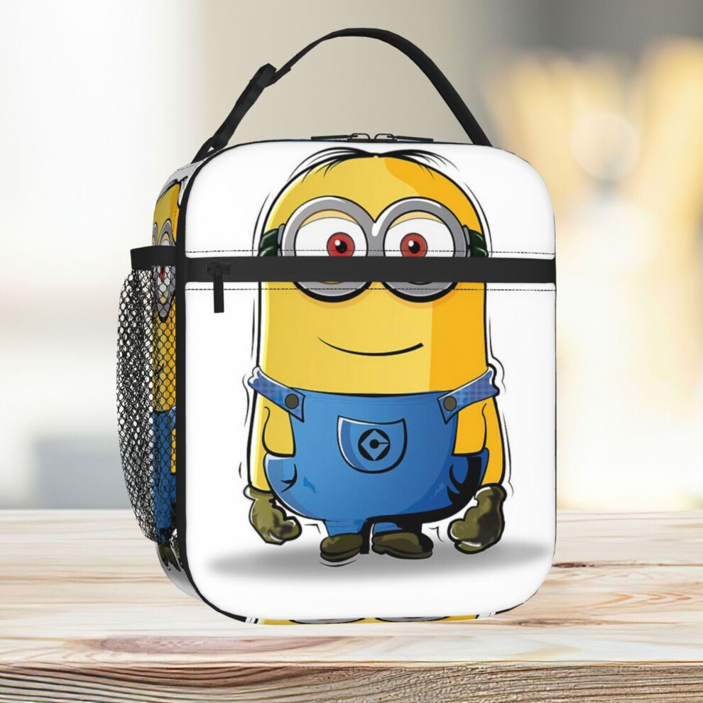Famgem Lunch Bag Minions Tote Insulated Cooler Kids School Travel