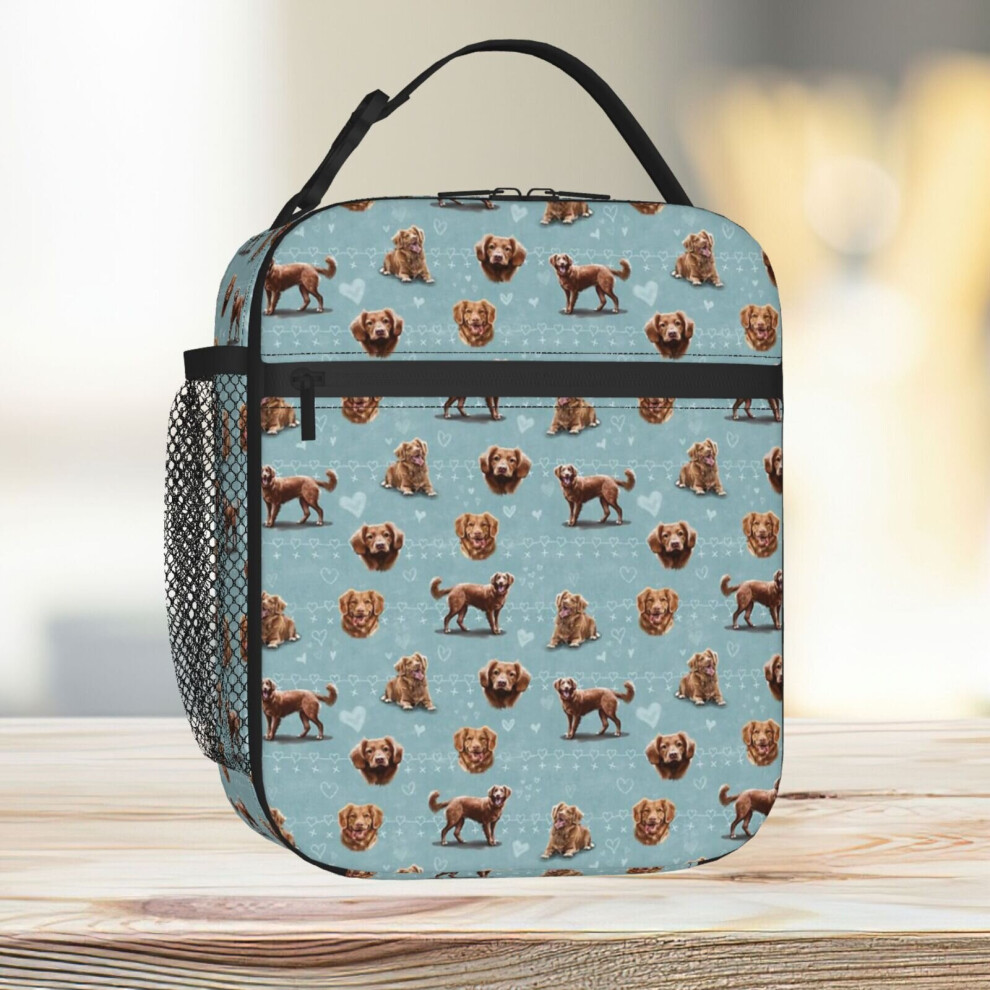 Lunch Bag The Nova Scotia Duck Tolling Retriever Dog Tote Insulated Cooler Kids School Travel