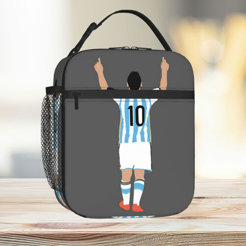 Lunch Bag Lionel Messi, #m30 Tote Insulated Cooler Kids School Travel