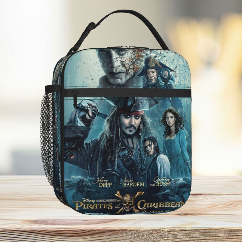 Lunch Bag Pirates Of The Caribbean Dead Men Tell No Tales Tote Insulated Cooler Kids School Travel