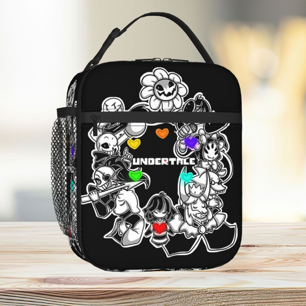 Famgem Lunch Bag Undertale Tote Insulated Cooler Kids School Travel