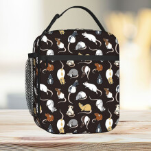 Lunch Bag Rats Tote Insulated Cooler Kids School Travel