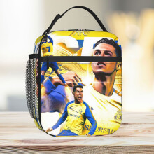 Lunch Bag Cristiano Ronaldo Al-nassrNassr Football Club Saudi Arabia Tote Insulated Cooler Kids School Travel