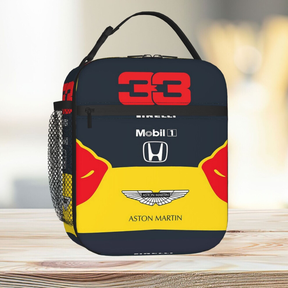 Lunch Bag Max Verstappen 33 RB Tote Insulated Cooler Kids School Travel