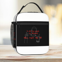 Lunch Bag Eminem Middle Finger Tote Insulated Cooler Kids School Travel