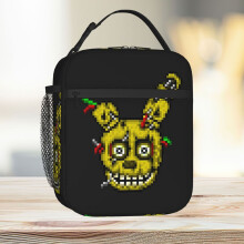 Lunch Bag Five Nights At Freddy's 3 - Pixel Art - SpringTrap Tote Insulated Cooler Kids School Travel