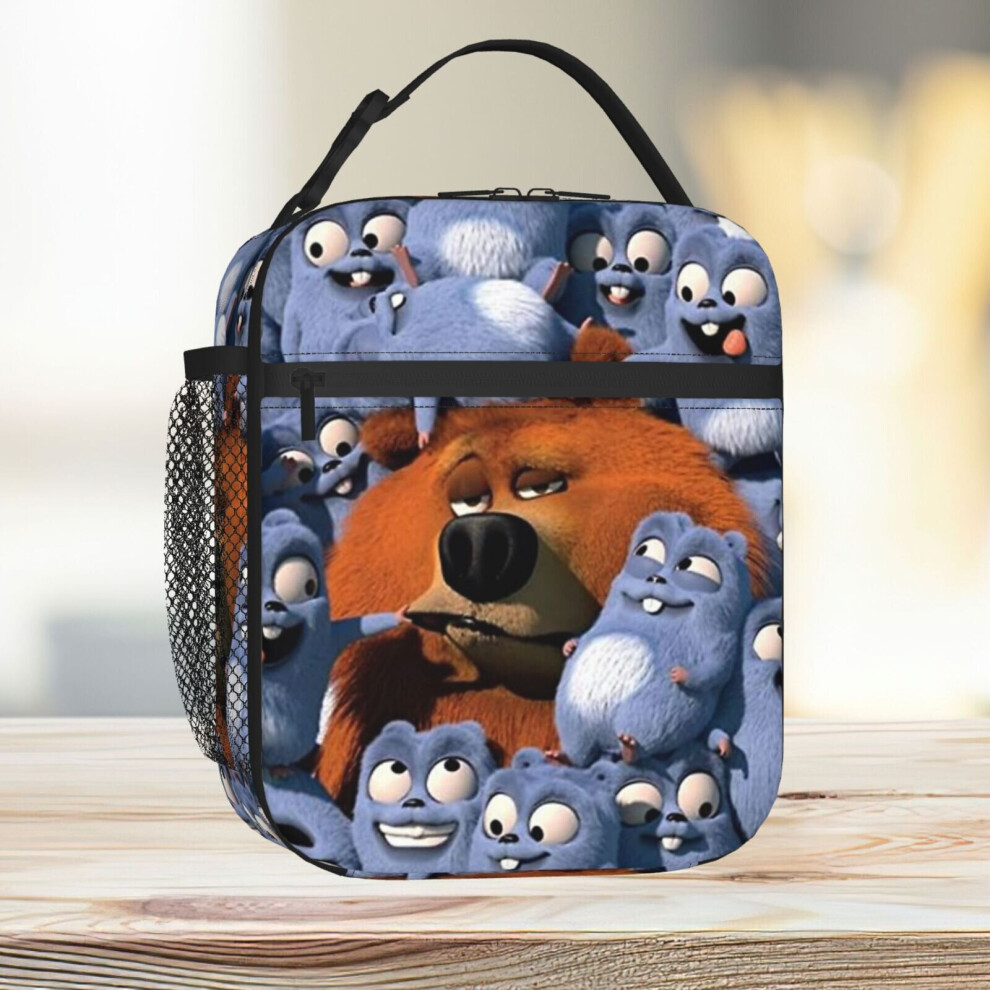 Lunch Bag Grizzy And The Lemmings Tote Insulated Cooler Kids School Travel