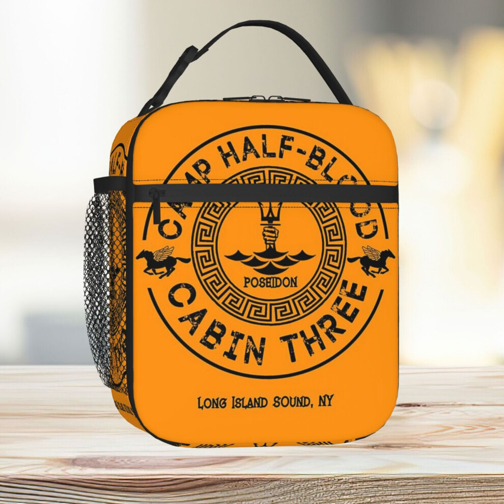 Lunch Bag Percy Jackson - Camp Half-Blood - Cabin Three - Poseidon Tote Insulated Cooler Kids School Travel