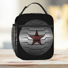 Lunch Bag Winter Soldier Star Tote Insulated Cooler Kids School Travel