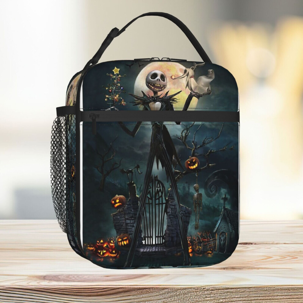 Lunch Bag Jack Skellington Tote Insulated Cooler Kids School Travel