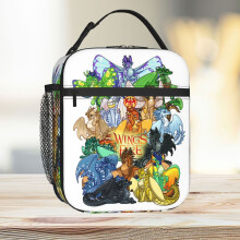 Lunch Bag Wings Of Fire Tote Insulated Cooler Kids School Travel