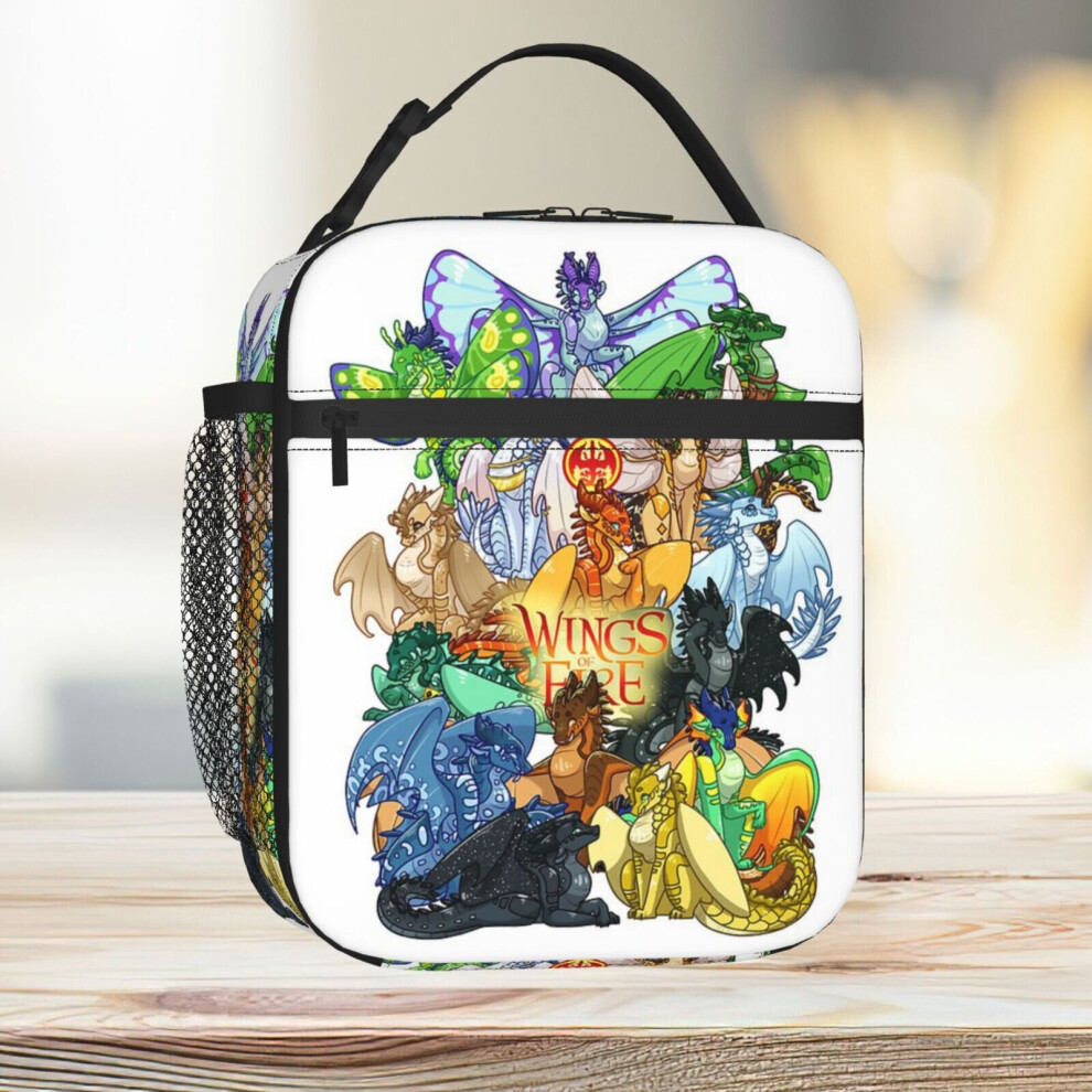 Famgem Lunch Bag Wings Of Fire Tote Insulated Cooler Kids School Travel