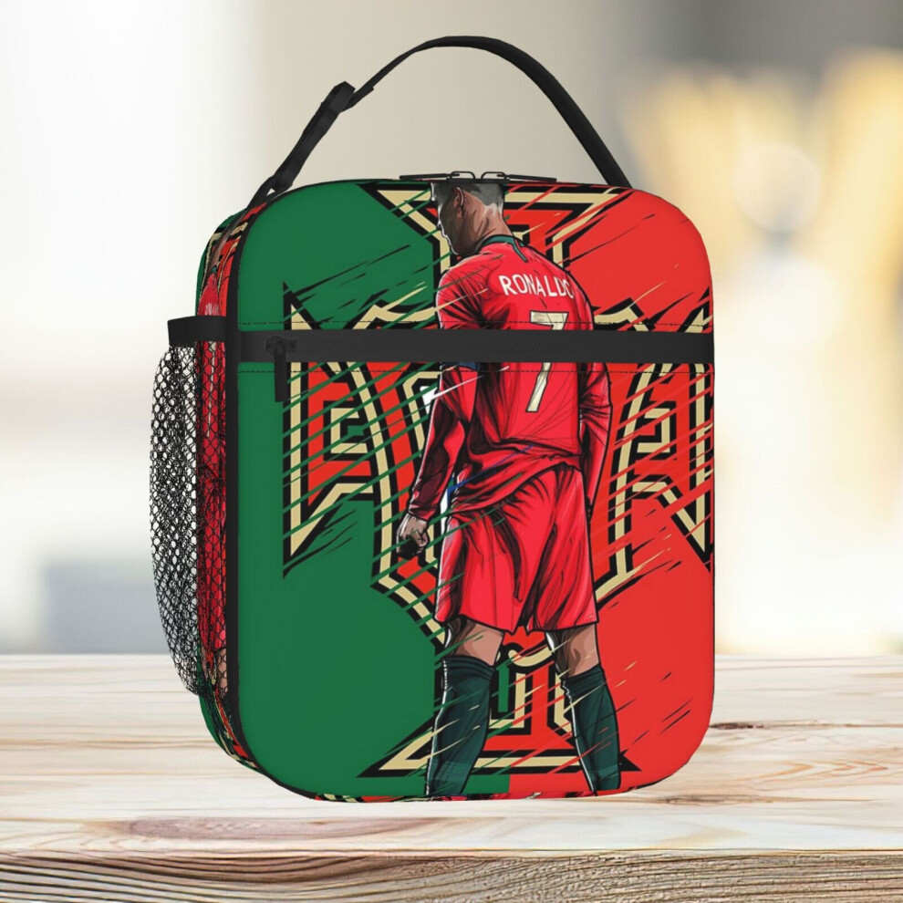 Lunch Bag CR7 Portugal Tote Insulated Cooler Kids School Travel