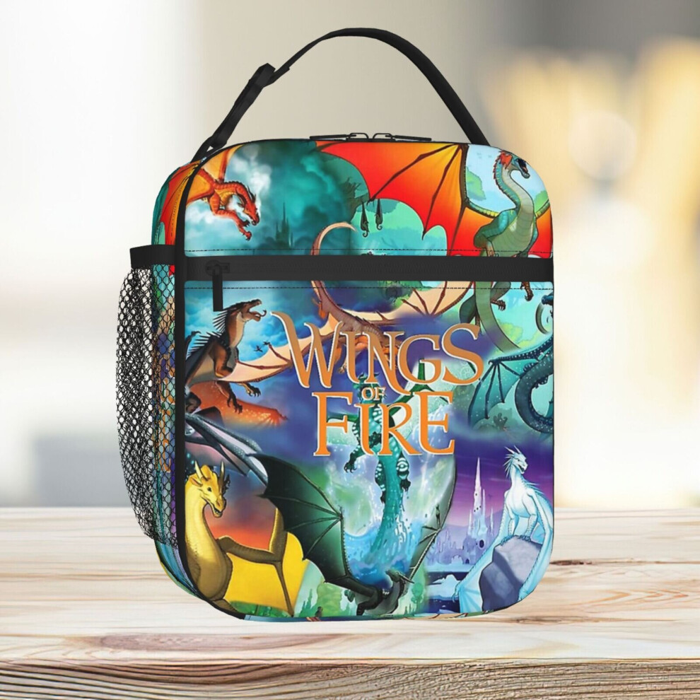 Lunch Bag Wings Of Fire All Dragon Series Tote Insulated Cooler Kids School Travel