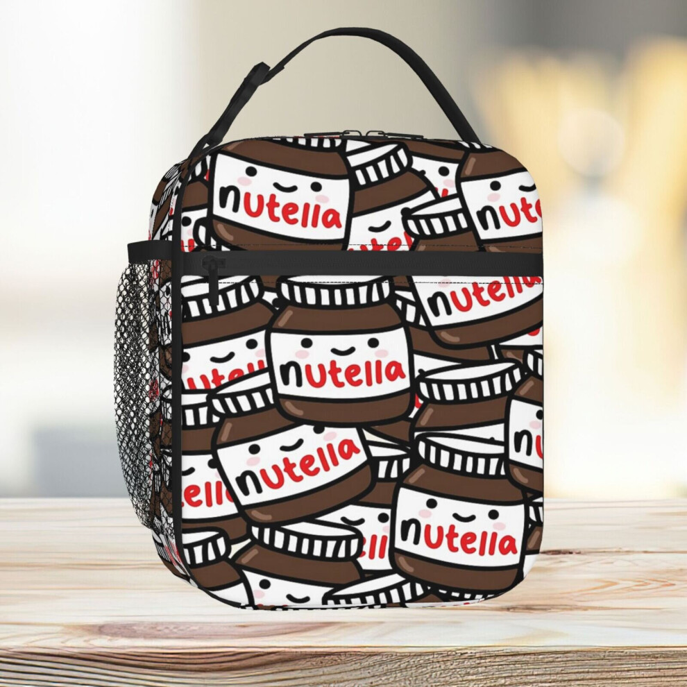 Lunch Bag Cute Nutella Pattern! Tote Insulated Cooler Kids School Travel