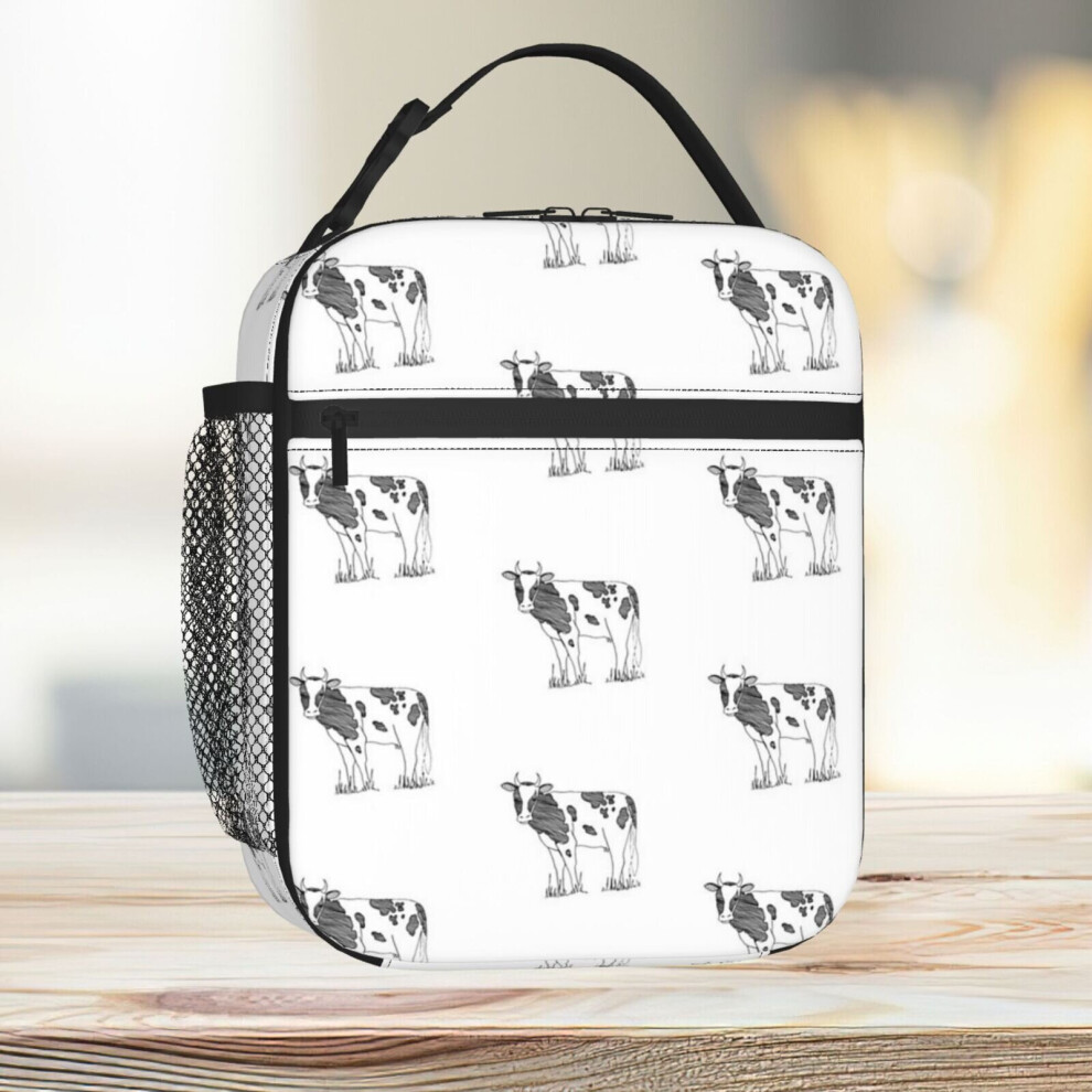 Lunch Bag Happy Cow Tote Insulated Cooler Kids School Travel