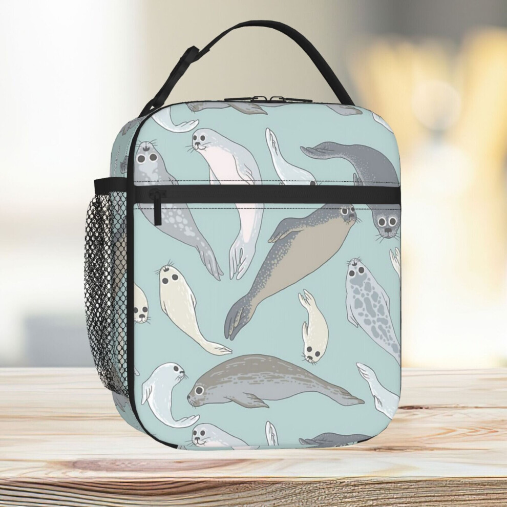 Lunch Bag Seals Tote Insulated Cooler Kids School Travel