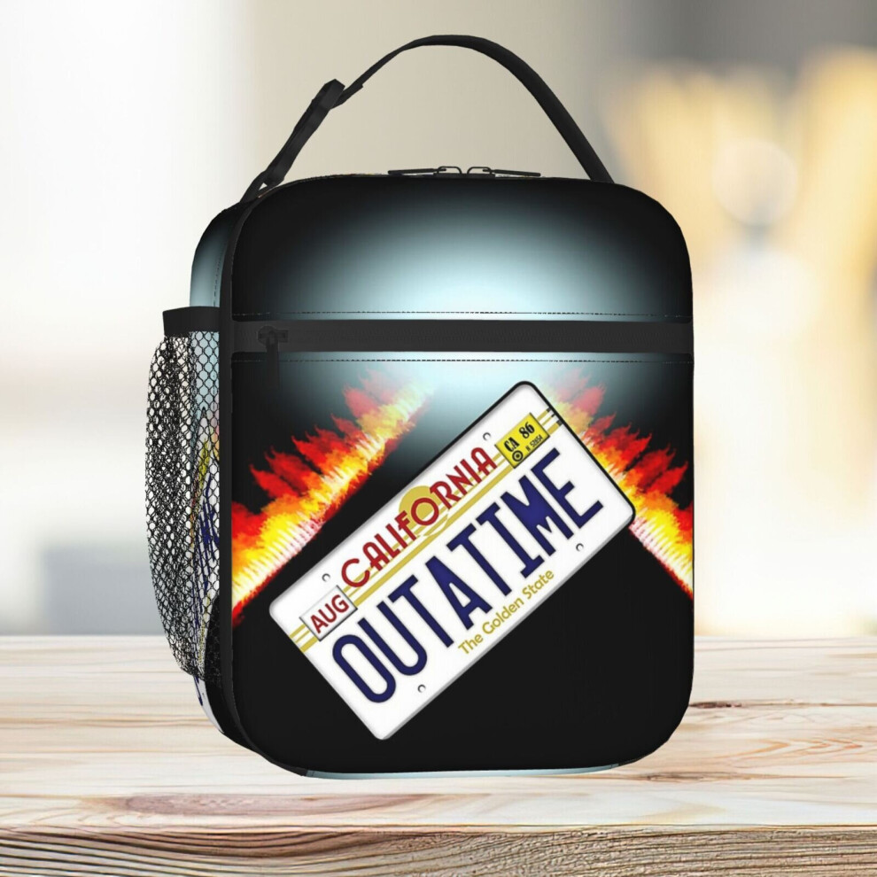 Lunch Bag Back To The Future Tote Insulated Cooler Kids School Travel