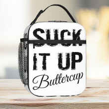 Lunch Bag Suck It Up Buttercup Tote Insulated Cooler Kids School Travel