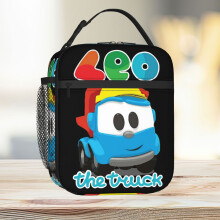 Lunch Bag Leo The Truck - Let's Build It Tote Insulated Cooler Kids School Travel