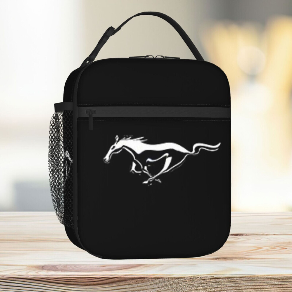 Lunch Bag Ford Mustang Horse Tote Insulated Cooler Kids School Travel