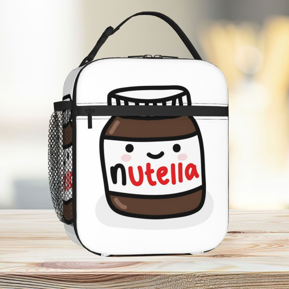 Lunch Bag Nutella Jar Tote Insulated Cooler Kids School Travel