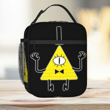 Lunch Bag Bill Cipher Tote Insulated Cooler Kids School Travel