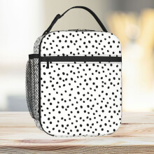 Lunch Bag Dalmatian Spots Tote Insulated Cooler Kids School Travel
