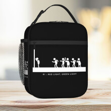 Lunch Bag Squid Game Round 1 - Red Light, Green Light Tote Insulated Cooler Kids School Travel