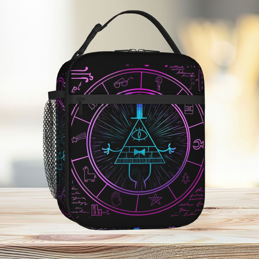 Lunch Bag Gravity Falls Tote Insulated Cooler Kids School Travel