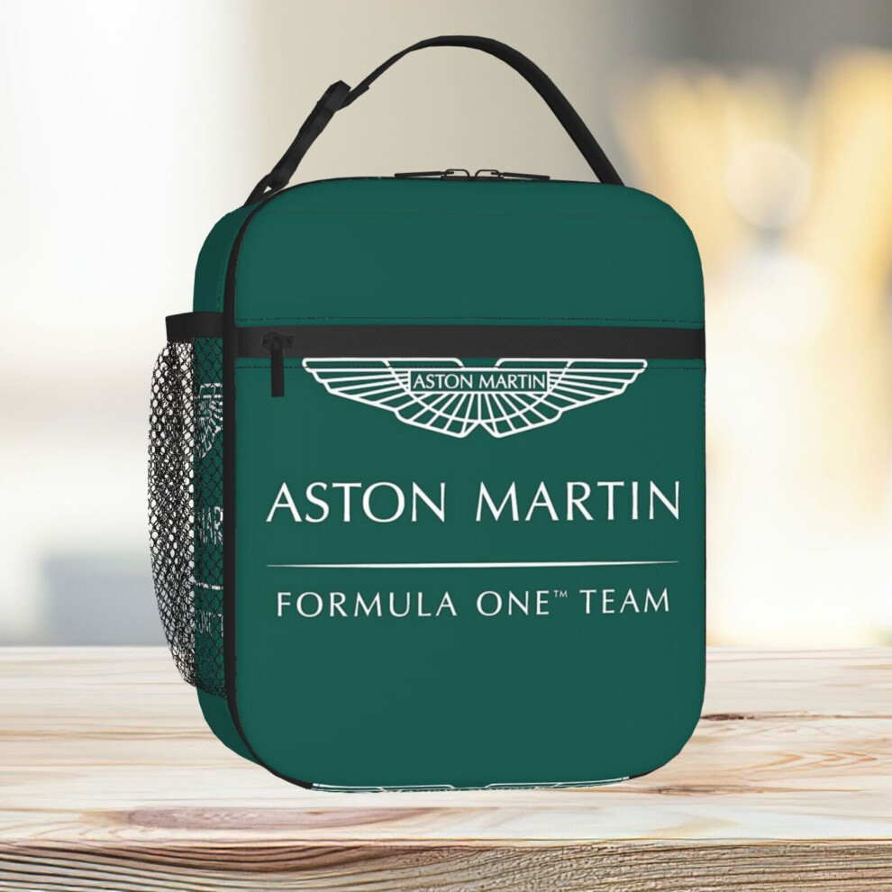 Famgem Lunch Bag Aston Martin F1 Tote Insulated Cooler Kids School Travel