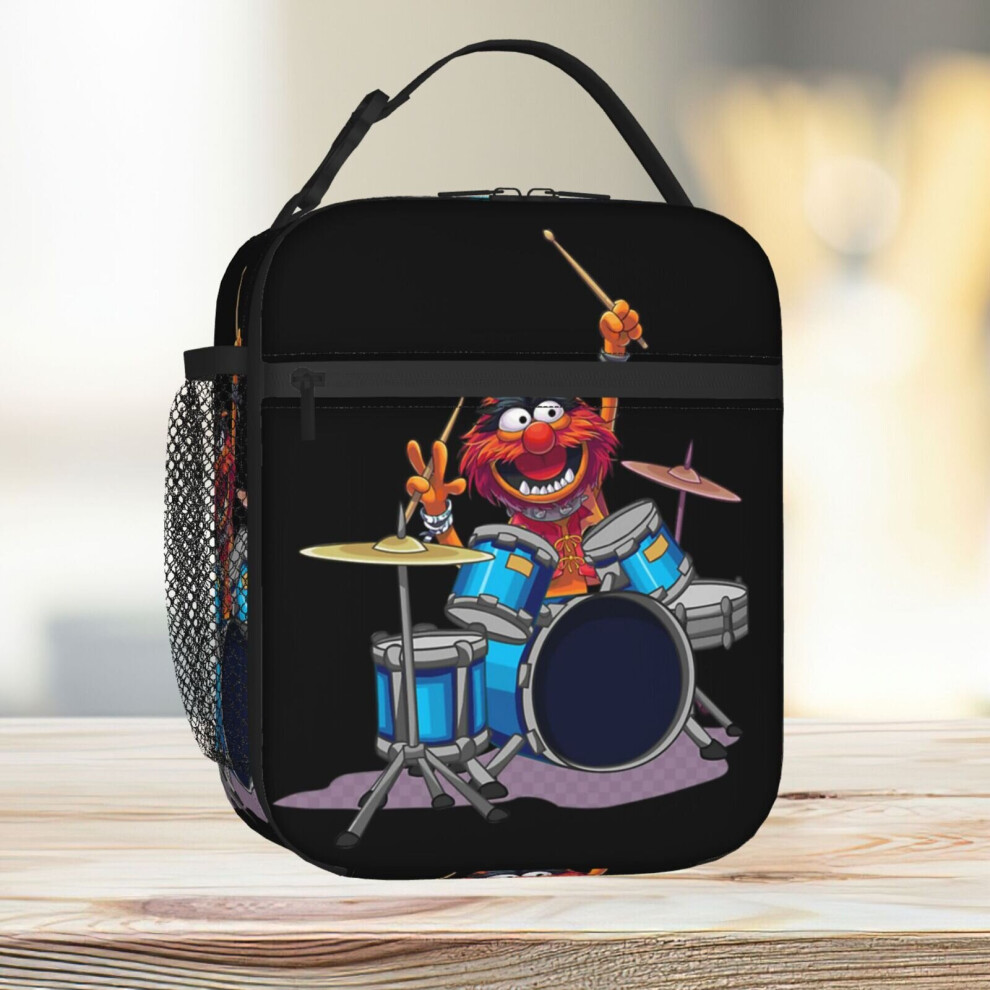 Famgem Lunch Bag Animal Drummer The Muppets Show Tote Insulated Cooler Kids School Travel