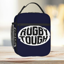 Lunch Bag Rugby Tough Ball Design Tote Insulated Cooler Kids School Travel