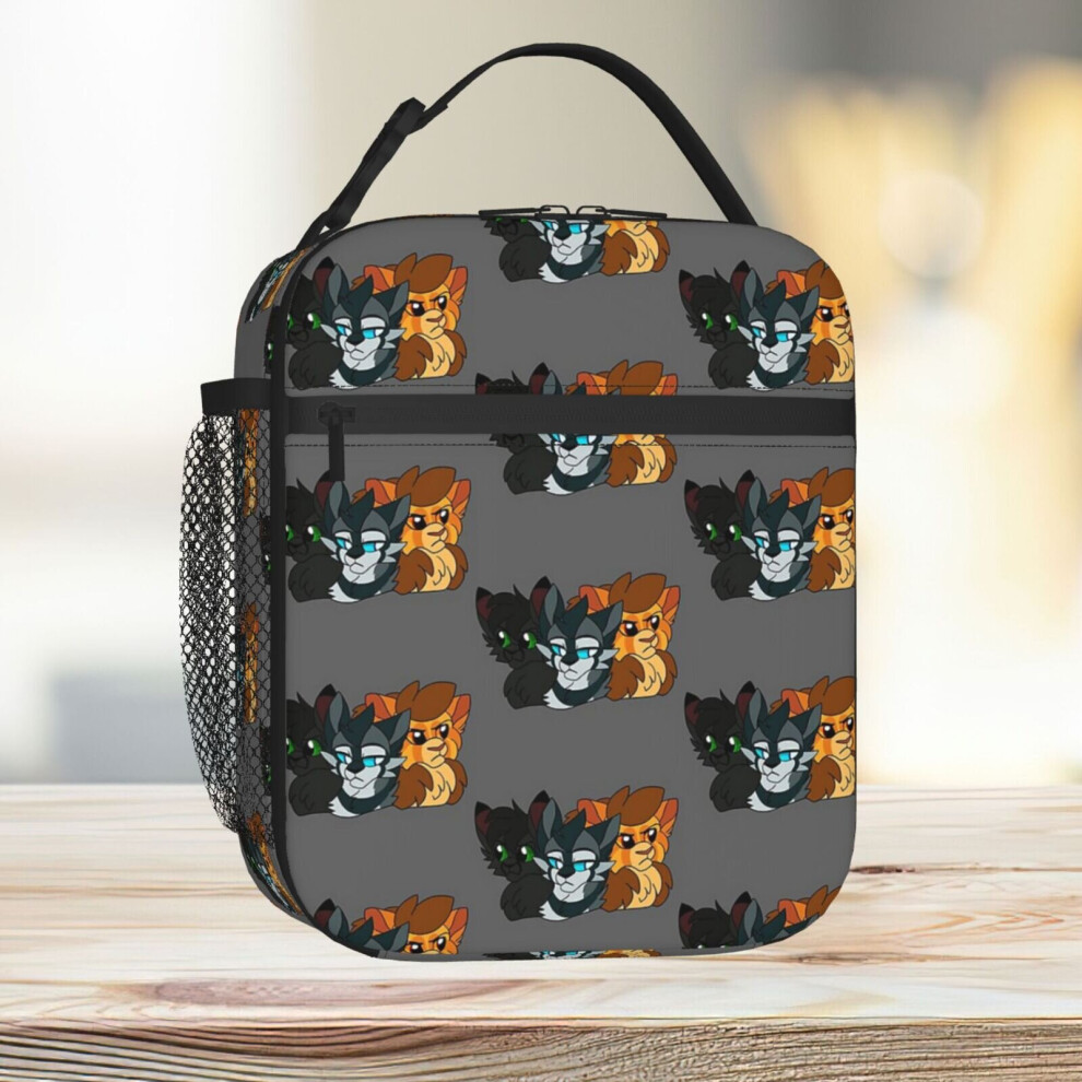 Famgem Lunch Bag Warrior Cats Power Of Three Tote Insulated Cooler Kids School Travel