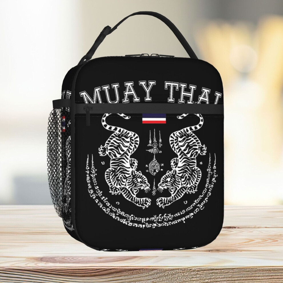 Lunch Bag Muay Thai Men Kickboxing Men Women Kid - Toi Muay Thailand Tote Insulated Cooler Kids School Travel