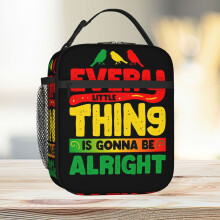 Lunch Bag Ajax XXX Ajax Bob Marley Three Little Birds Tote Insulated Cooler Kids School Travel