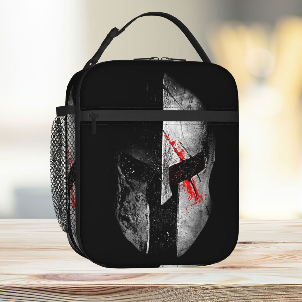 Lunch Bag Spartan Tote Insulated Cooler Kids School Travel
