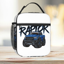 Lunch Bag Ford Raptor Truck F150 Offroad Tote Insulated Cooler Kids School Travel