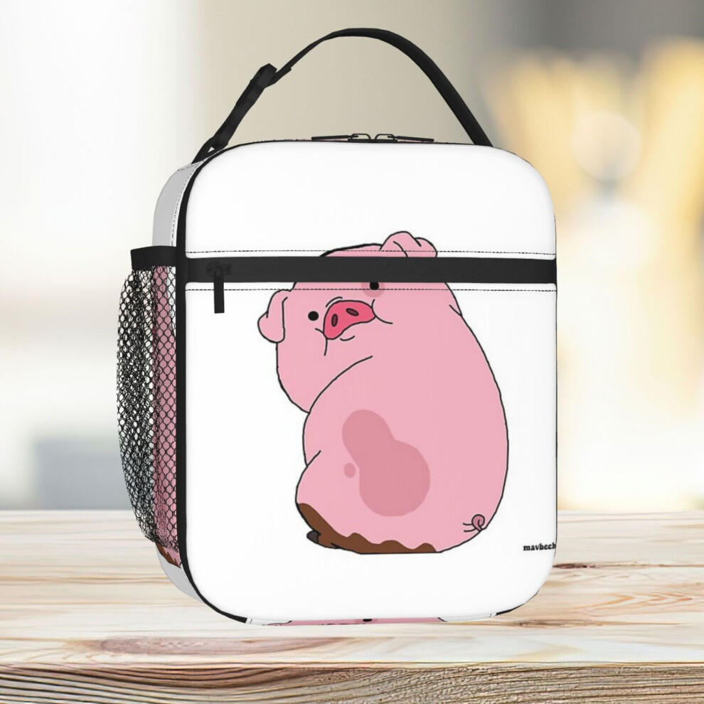 Lunch Bag Waddles The Pig Tote Insulated Cooler Kids School Travel