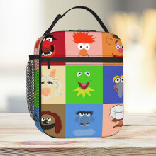 Muppets Insulated Lunch Bag Tote - 6L Capacity, Cooler for Kids, School & Travel, Detachable Strap