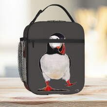 Lunch Bag Puffin Tote Insulated Cooler Kids School Travel