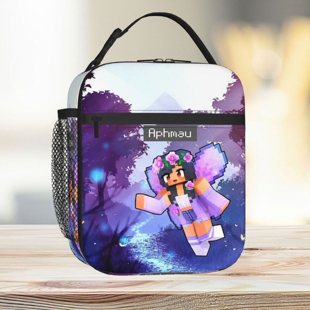 Lunch Bag Aphmau Minecraft Magical Fairy Tote Insulated Cooler Kids School Travel