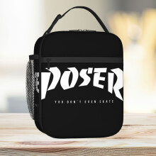Lunch Bag POSER Thrasher Logo Tote Insulated Cooler Kids School Travel