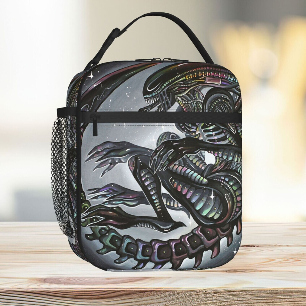 Lunch Bag Dark Alien Tote Insulated Cooler Kids School Travel