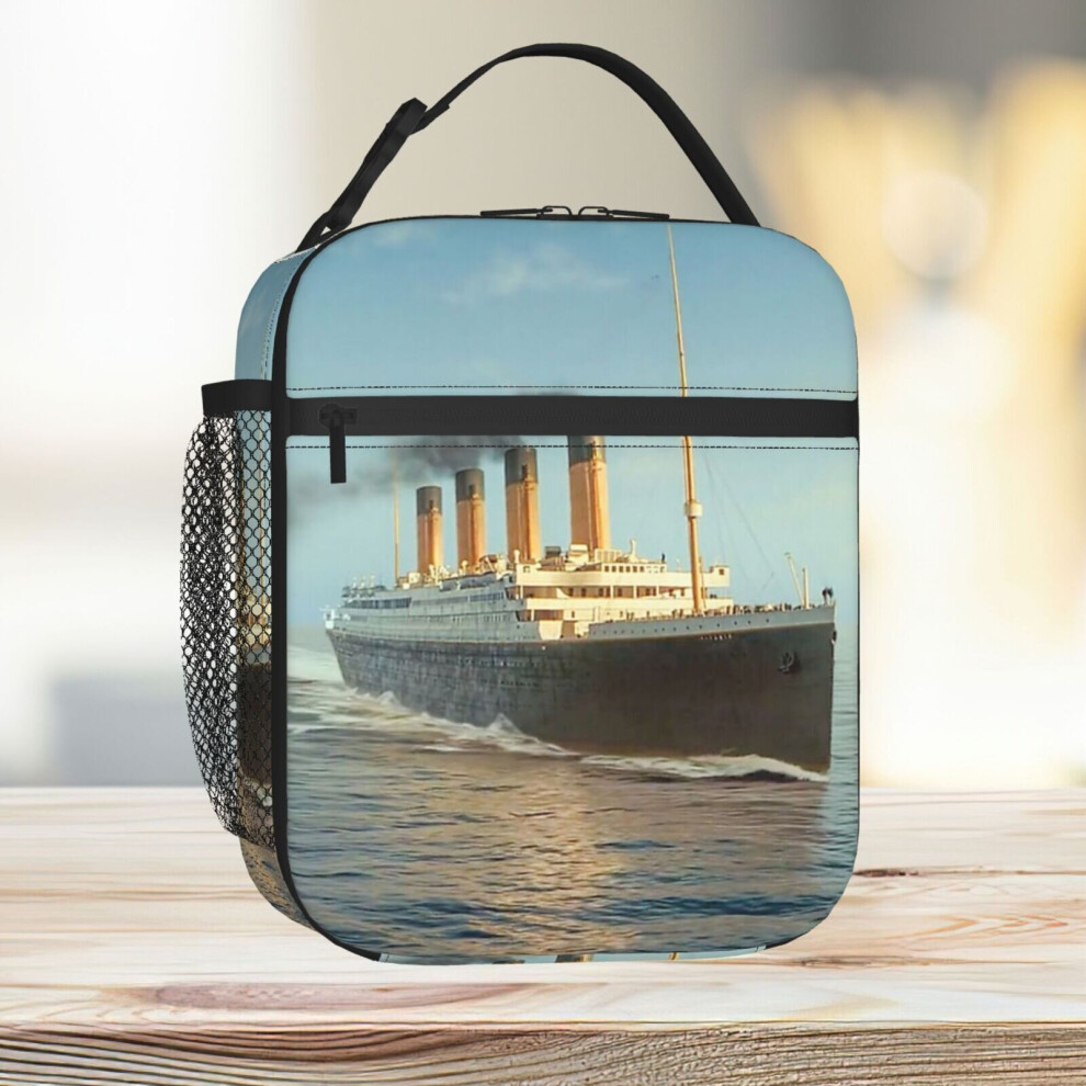 Famgem Lunch Bag The Rms Titanic Tote Insulated Cooler Kids School Travel