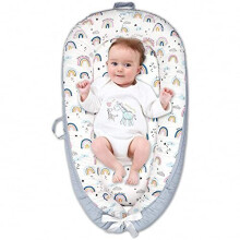Lounger Baby Nest for Co Sleeping Baby Bassinet Soft Breathable Newborn Lounger Perfect for Newborn Gift Co-Sleeping and Traveling Soft Cotton from