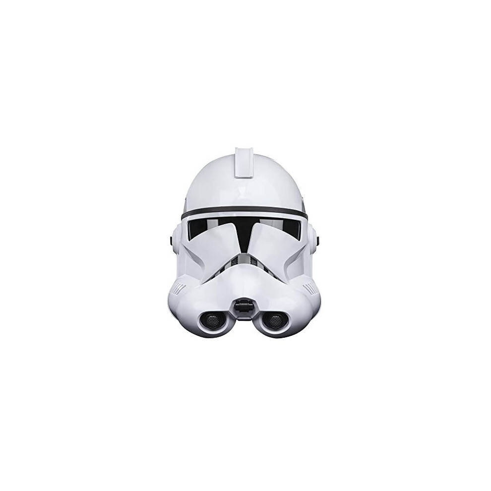 Wars The Black Series Phase II Clone Trooper Premium Electronic Helmet, Collectible, Ages 14 and Up, F3911, Multicolor