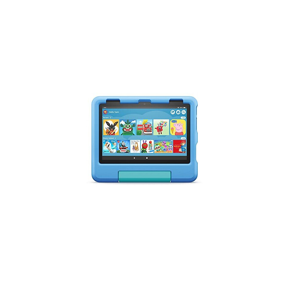 Kid-Proof Case for Fire HD 8 tablet | Only compatible with 12th-generation tablet (2022 release), Blue