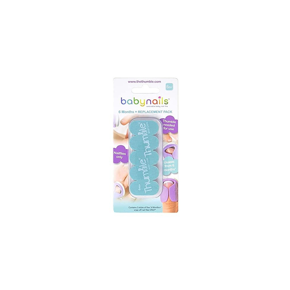 Thumble Baby Care Baby Nails Replacement Nail Files - Six Months+ Replacement Nail Files - Image 2